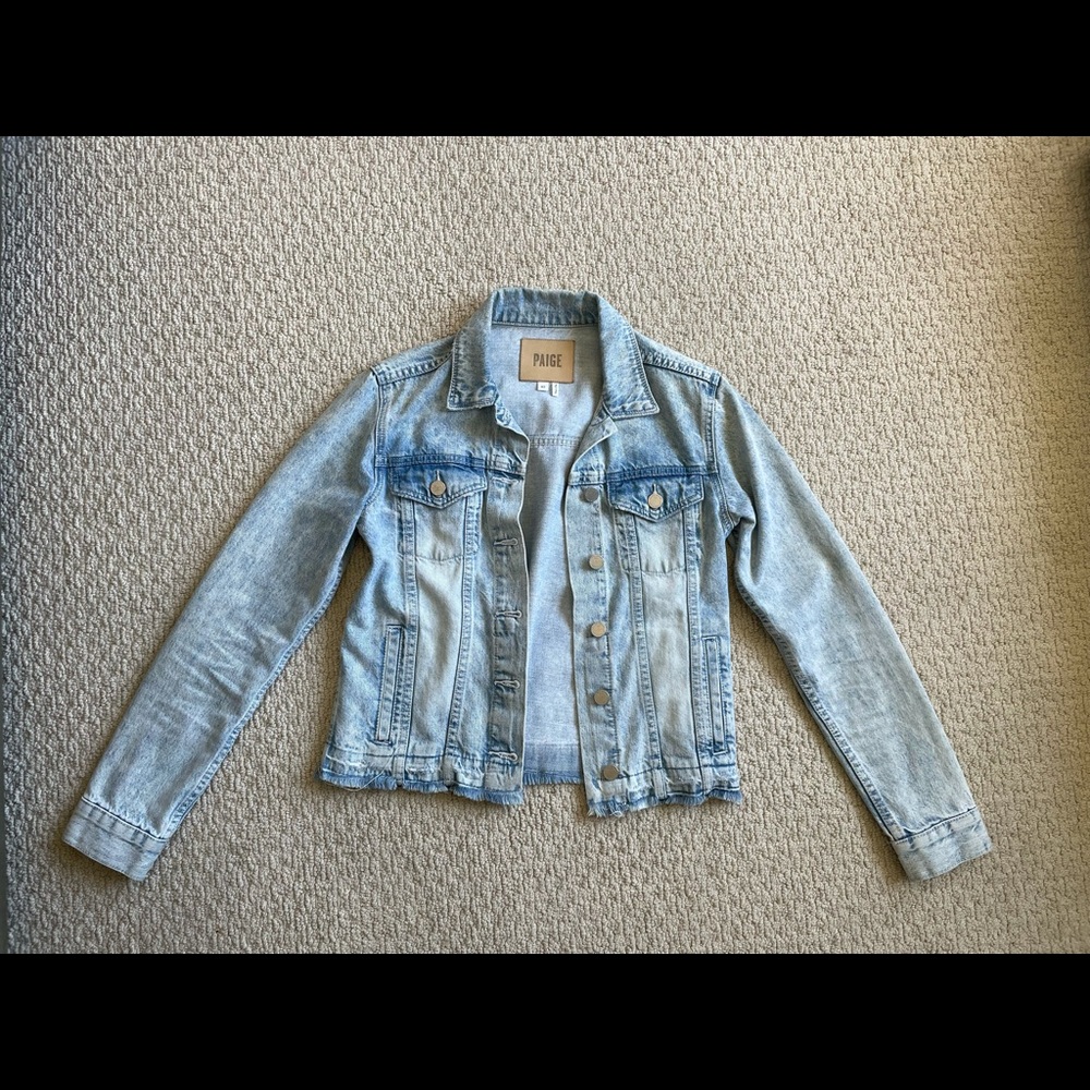 PAIGE Rowan Release Hem Denim Jacket
